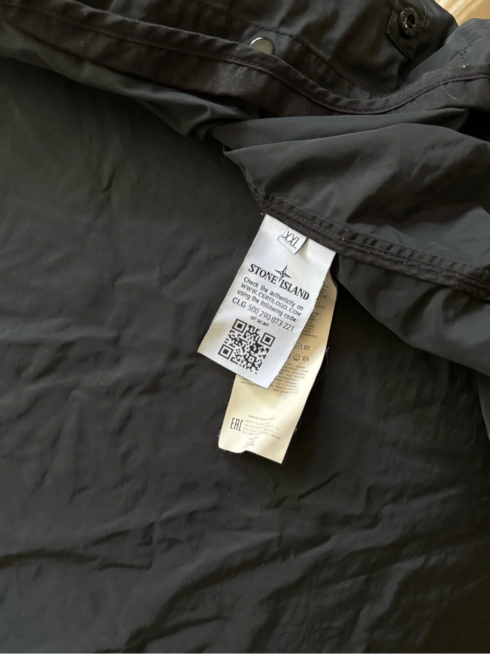 Stone Island Black Hooded Jacket